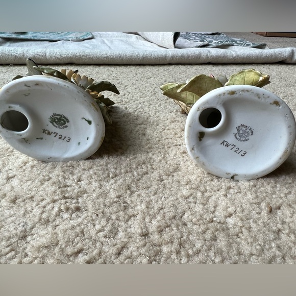 LEFTON - 2 BUTTERFLY FIGURINES (x2).  VINTAGE HAND-PAINTED CHINA - Picture 8 of 8